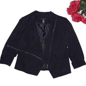 Apostrophe Black Moto Jacket/Blazer Size XL